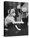 Man Demonstrating Proper Way to Put Splint on Dog in Event of First Aid Being Required-John Phillips-Premier Image Canvas