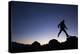 Man Exploring Mt. Rainier National Park, WA-Justin Bailie-Premier Image Canvas