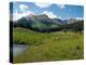 Man Fly-Fishing in Slate River, Crested Butte, Gunnison County, Colorado, USA-null-Premier Image Canvas