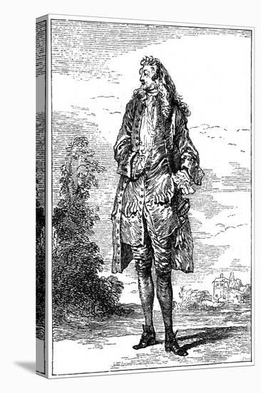 Man in French Costume-Jean-Antoine Watteau-Premier Image Canvas