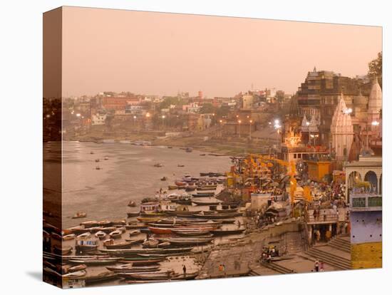 Man Mandir Ghat, Varanasi, Uttar Pradesh, India, Asia-Ben Pipe-Premier Image Canvas