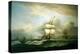 Man of War in Choppy Seas, 1809-Thomas Luny-Premier Image Canvas