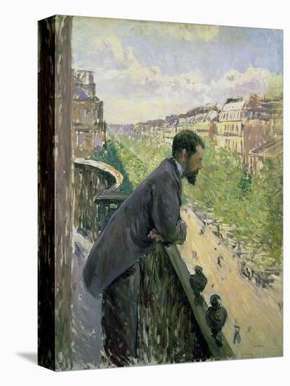 Man on a Balcony, C.1880-Gustave Caillebotte-Premier Image Canvas