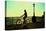 Man on a Bicycle, Battery Park, New York City-Sabine Jacobs-Premier Image Canvas