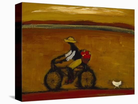 Man on Bicycle-Karen Bezuidenhout-Premier Image Canvas