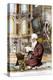 Man Reading Koran in Hagia Sofia-null-Premier Image Canvas