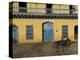 Man Riding Horse Past the Galeria Del Arte (Art Gallery), Plaza Mayor, Trinidad, Cuba-Eitan Simanor-Premier Image Canvas