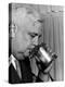 Man Sipping Mint Julep at Kentucky Derby Party-Alfred Eisenstaedt-Premier Image Canvas