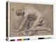 Man Study, 1741 (Drawing)-Jean-Baptiste Oudry-Premier Image Canvas