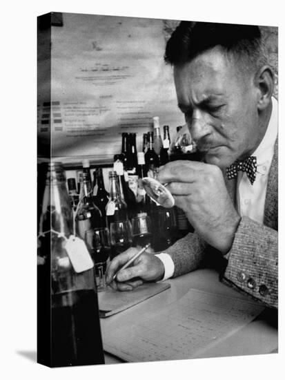 Man Tasting Different Wines-null-Premier Image Canvas