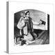 Man Varnishing Doll’s Bed for Little Girl-Norman Rockwell-Premier Image Canvas