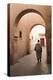 Man Walking Down Narrow Alley by Ali Ben Youssef Medersa, North Africa-Stephen Studd-Premier Image Canvas