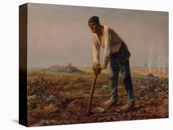 Man with a Hoe, 1860-1861-Jean-François Millet-Premier Image Canvas