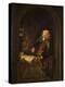 Man with a Violin-Gerrit or Gerard Dou-Premier Image Canvas