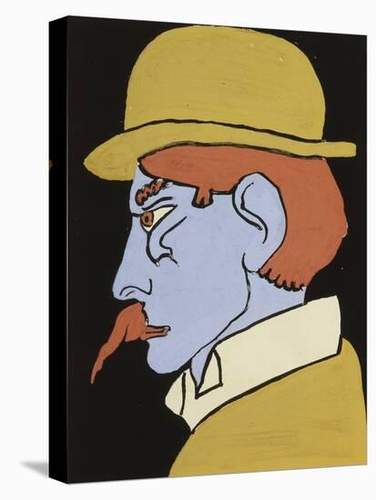 Man with Moustache, Profile-Henri Gaudier-Brzeska-Premier Image Canvas