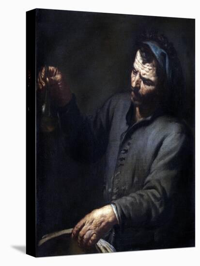 Man with Urine Bottle in His Hand-Antonio Zanchi-Stretched Canvas