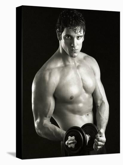 Man Working Out with Hand Wieghts, New York, New York, USA-Chris Trotman-Premier Image Canvas