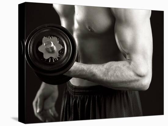 Man Working Out with Hand Wieghts, New York, New York, USA-Chris Trotman-Premier Image Canvas