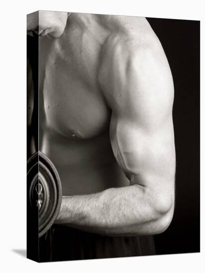 Man Working Out with Hand Wieghts, New York, New York, USA-Chris Trotman-Premier Image Canvas