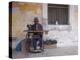 Man Works His Sewing Machine on Ibo Island, Part of the Quirimbas Archipelago, Mozambique-Julian Love-Premier Image Canvas