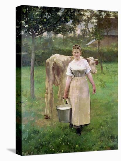 Manda Lametrie, the Farm Maid, 1887-Alfred Roll-Premier Image Canvas