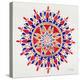 Mandala in Red and Navy-Cat Coquillette-Premier Image Canvas