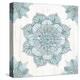 Mandala Morning V Blue and Gray-Anne Tavoletti-Stretched Canvas