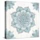 Mandala Morning V Blue and Gray-Anne Tavoletti-Stretched Canvas