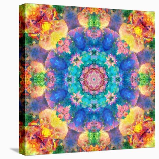 Mandala Ornament from Flower Photographs-Alaya Gadeh-Premier Image Canvas