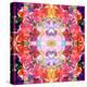 Mandala Ornament from Red Blooming Orchids, Conceptual Photographic Layer Work-Alaya Gadeh-Premier Image Canvas