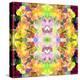 Mandala Ornament from Red Blooming Orchids, Conceptual Photographic Layer Work-Alaya Gadeh-Premier Image Canvas