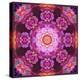 Mandala Ornament from Red Blooming Orchids, Conceptual Photographic Layer Work-Alaya Gadeh-Premier Image Canvas