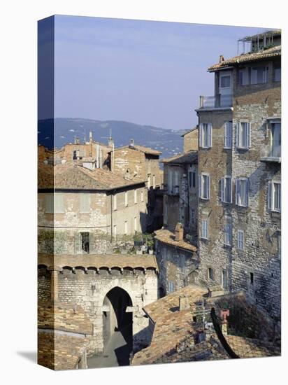 Mandorla Gate and Buildings of the Town, Perugia, Umbria, Italy, Europe-Sheila Terry-Premier Image Canvas