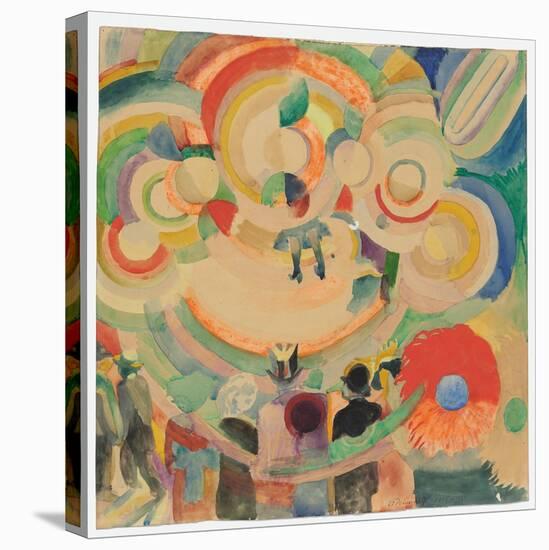 Manège De Cochons, 1905-18 (Gouache & W/C on Paper) (Recto)-Robert Delaunay-Premier Image Canvas