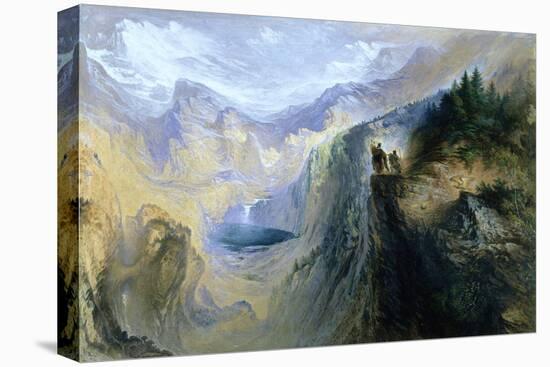 Manfred on the Jungfrau, 1837 (W/C on Paper)-John Martin-Premier Image Canvas