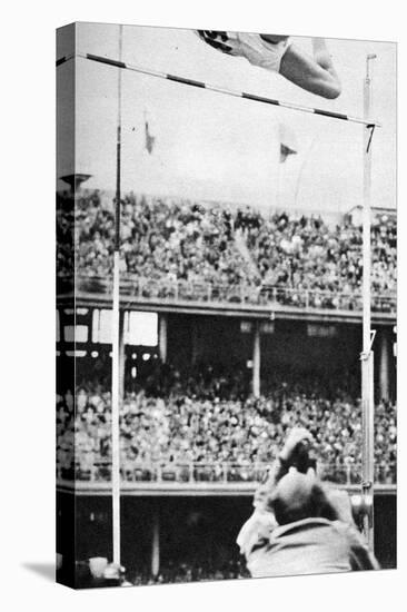 Manfred Preussger Performing in the Men's Pole Vault at the 1956 Melbourne Olympics-null-Premier Image Canvas