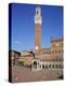 Mangia Tower Above the Piazza Del Campo in Siena, UNESCO World Heritage Site, Tuscany, Italy-Lightfoot Jeremy-Premier Image Canvas
