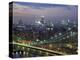 Manhattan Bridge and Skyline at Night-Michel Setboun-Premier Image Canvas