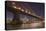 Manhattan Bridge and skyline, Brooklyn Bridge Park, New York City, New York-Greg Probst-Premier Image Canvas