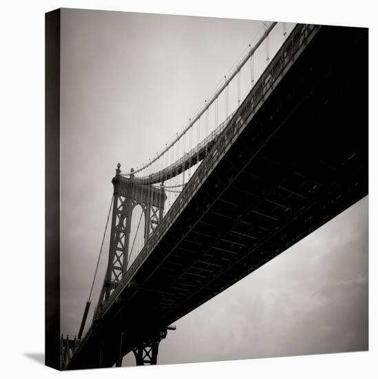 Manhattan Bridge BW Sq I-Erin Berzel-Premier Image Canvas