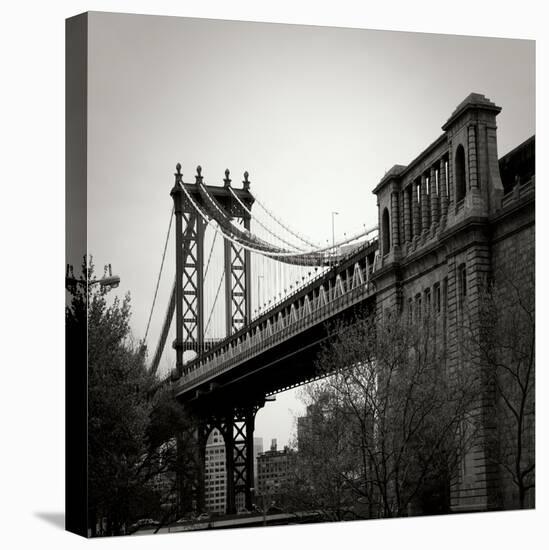 Manhattan Bridge BW Sq II-Erin Berzel-Premier Image Canvas