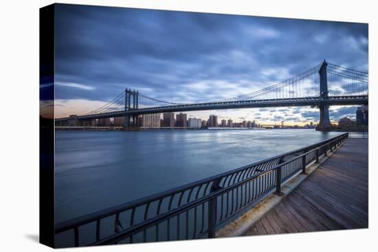 Manhattan Bridge from Brooklyn, New York City, New York, USA-Jon Arnold-Premier Image Canvas