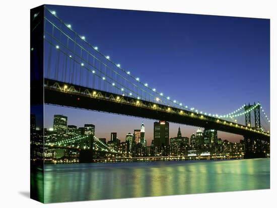 Manhattan Bridge Spanning the East River-Rudy Sulgan-Premier Image Canvas