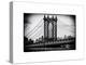 Manhattan Bridge with the Empire State Building Center from Brooklyn Bridge-Philippe Hugonnard-Stretched Canvas