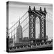 Manhattan Bridge with the Empire State Building from Brooklyn Bridge-Philippe Hugonnard-Premier Image Canvas