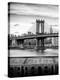 Manhattan Bridge with the Empire State Building from Brooklyn-Philippe Hugonnard-Premier Image Canvas