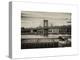 Manhattan Bridge with the Empire State Building from Brooklyn-Philippe Hugonnard-Stretched Canvas