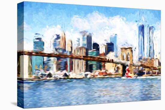 Manhattan Island - In the Style of Oil Painting-Philippe Hugonnard-Premier Image Canvas