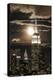 Manhattan, Moonrise over the Empire State Building-Gavin Hellier-Premier Image Canvas