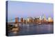 Manhattan, New York, USA. Sunrise view of Manhattan and the Brooklyn Bridge.-Emily Wilson-Premier Image Canvas